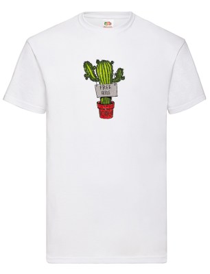 RUIT OF THE LOOM T-shirt με στάμπα K5531 ΛΕΥΚΟ